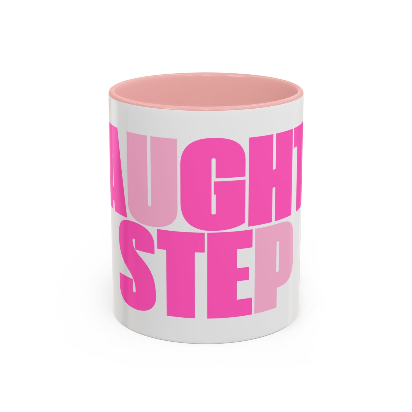 Funny Naughty Step Coffee Mug - Coral Pink