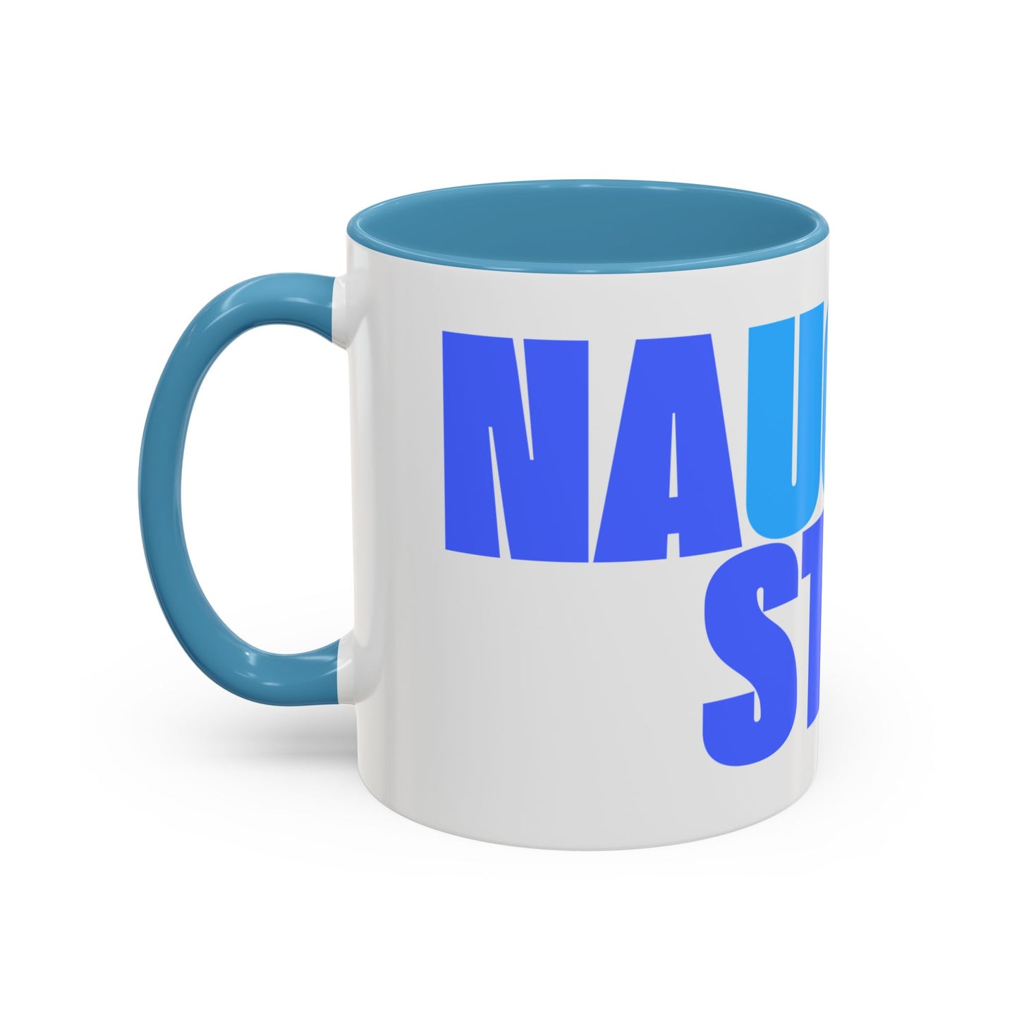 Funny Naughty Step Coffee Mug - Afina Blue