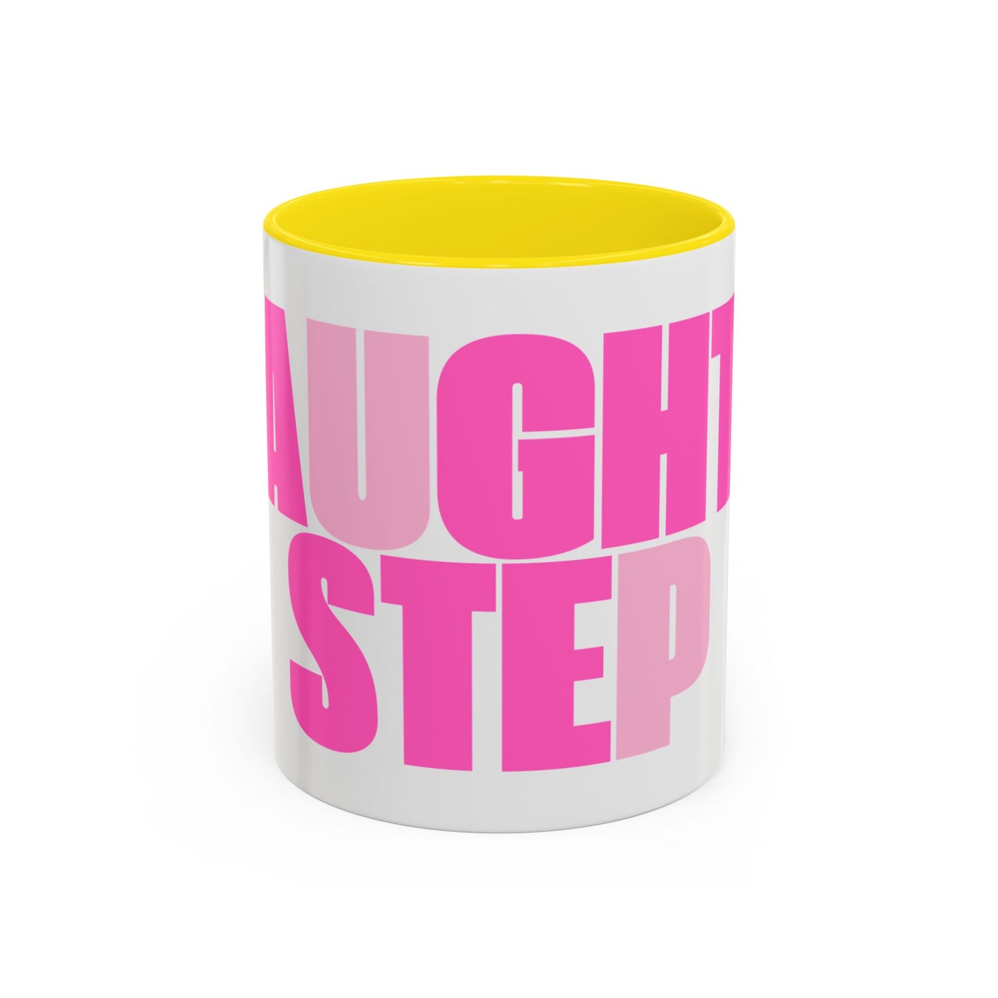 Funny Naughty Step Coffee Mug - Coral Pink