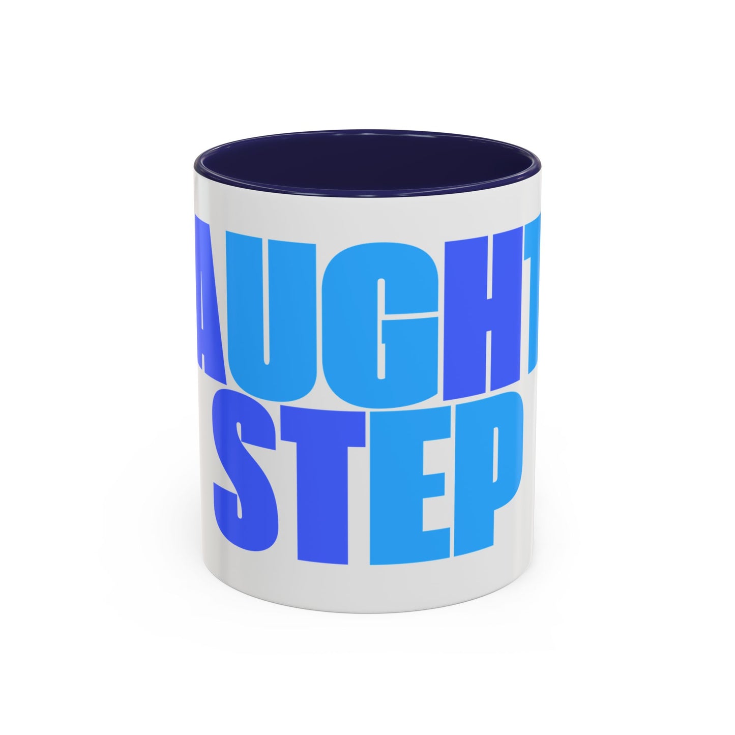 Funny Naughty Step Coffee Mug - Afina Blue