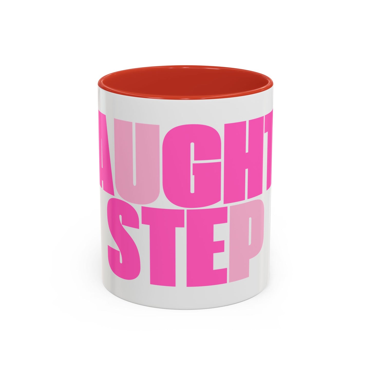 Funny Naughty Step Coffee Mug - Coral Pink