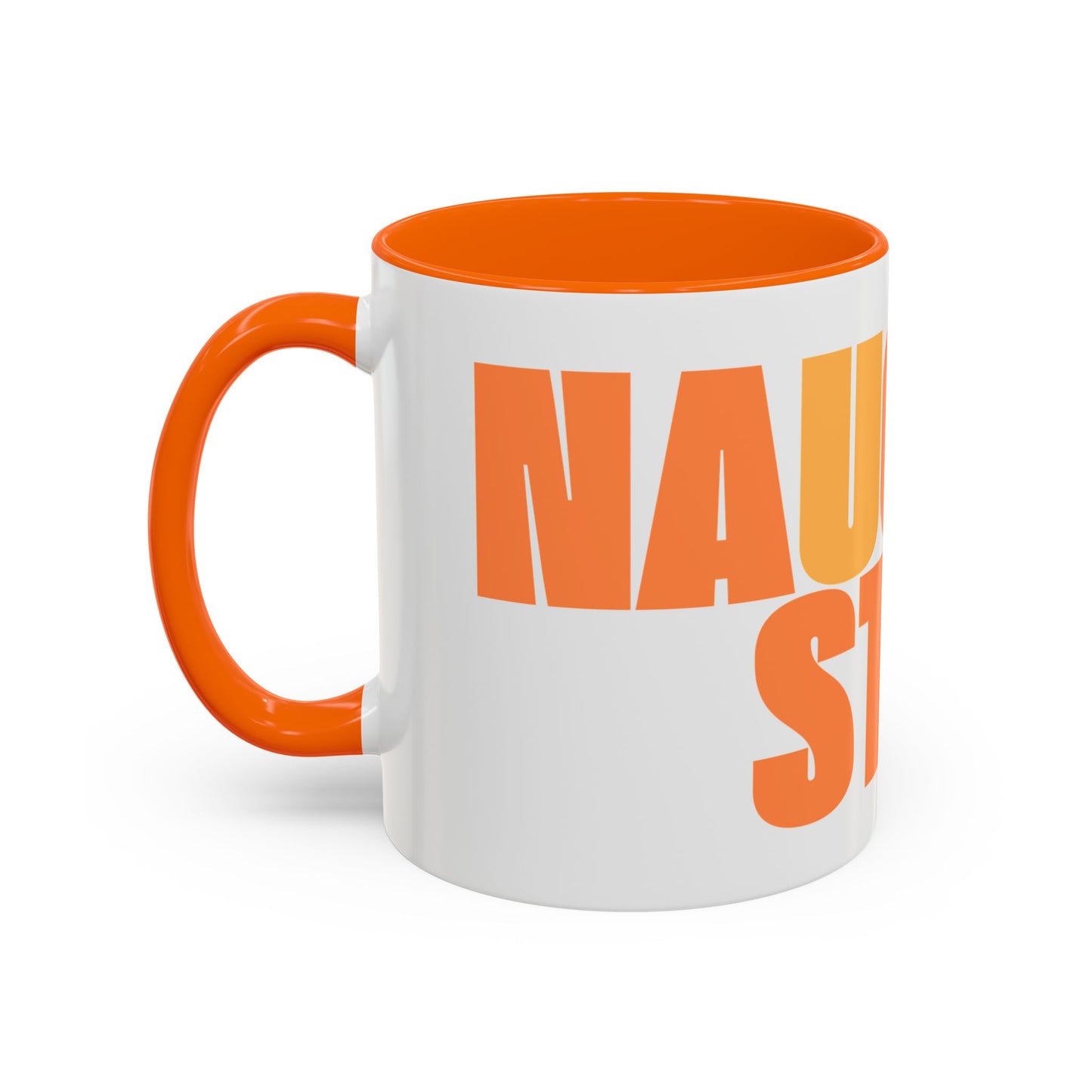 Funny Naughty Step Coffee Mug - Burnt Orange