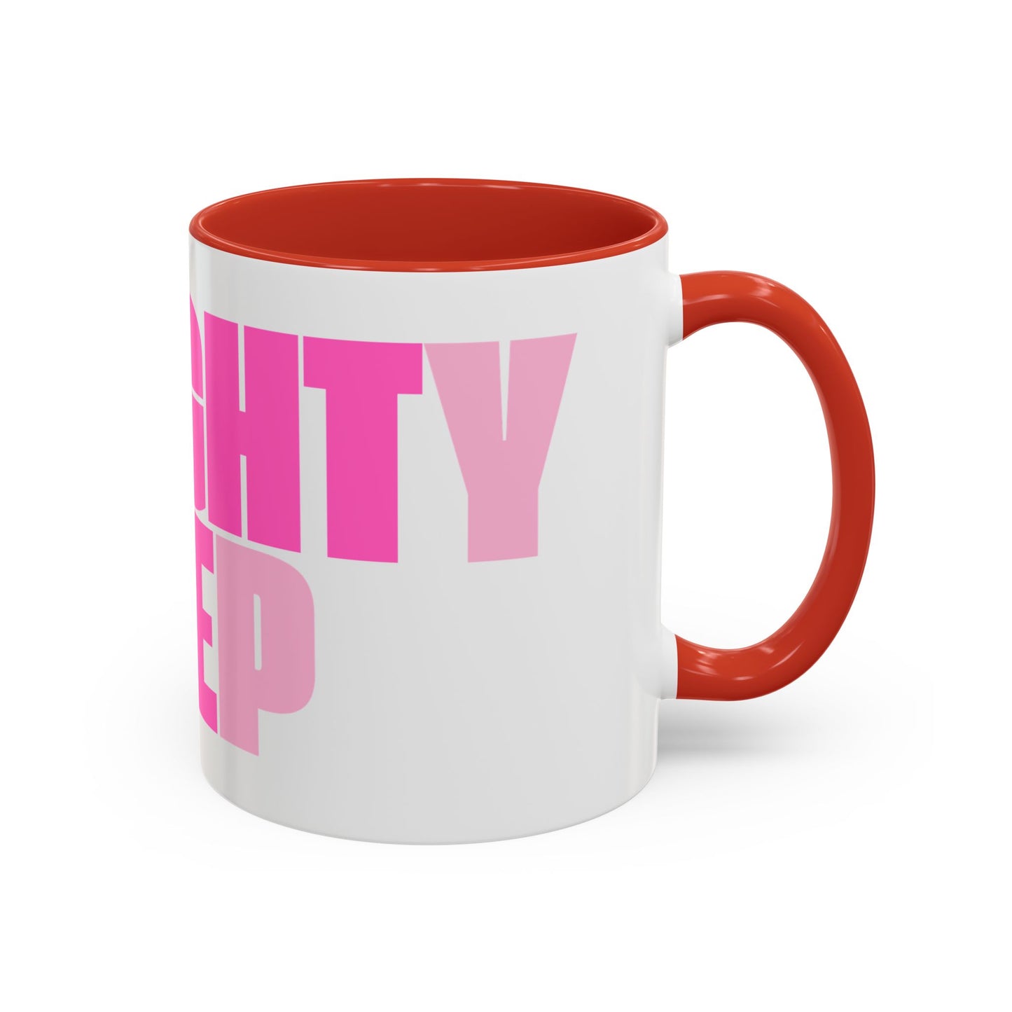 Funny Naughty Step Coffee Mug - Coral Pink