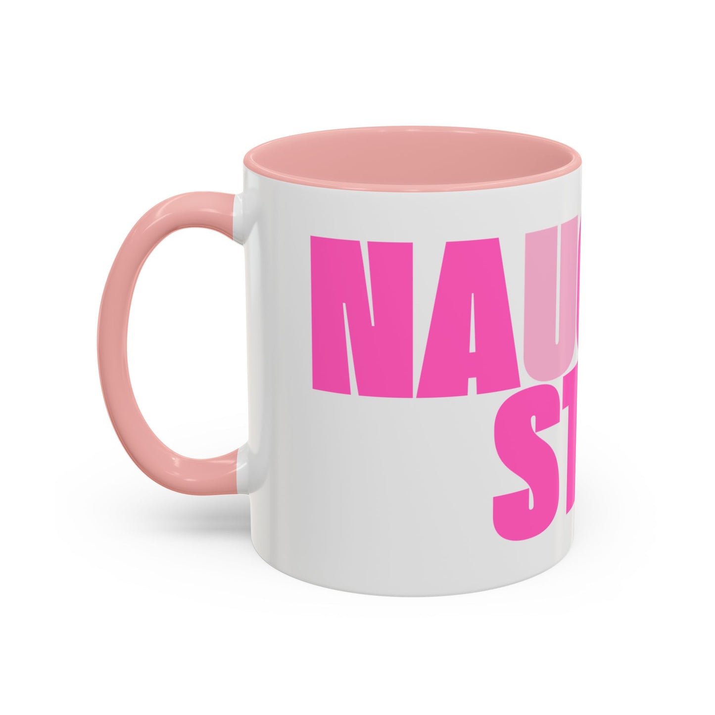 Funny Naughty Step Coffee Mug - Coral Pink