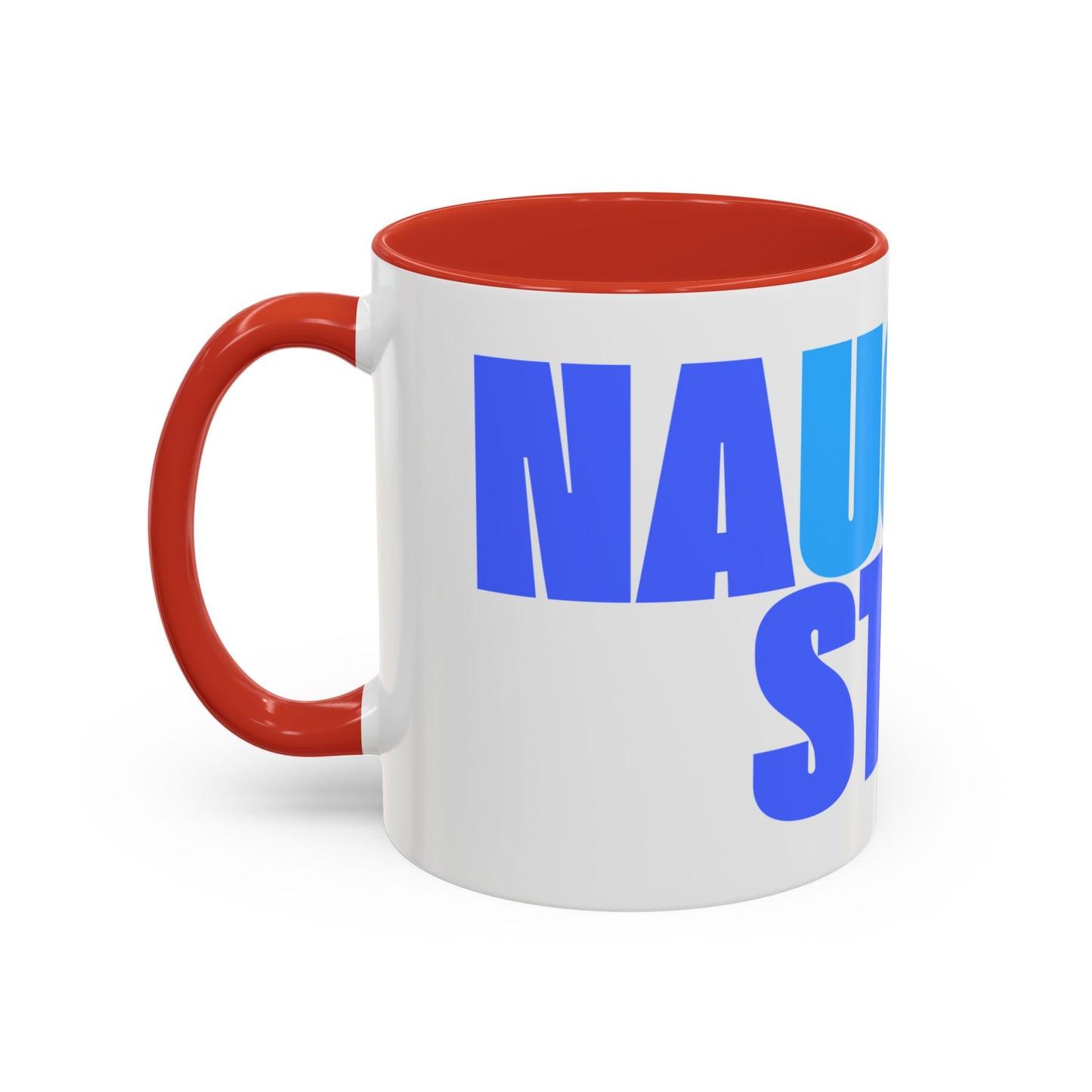 Funny Naughty Step Coffee Mug - Afina Blue