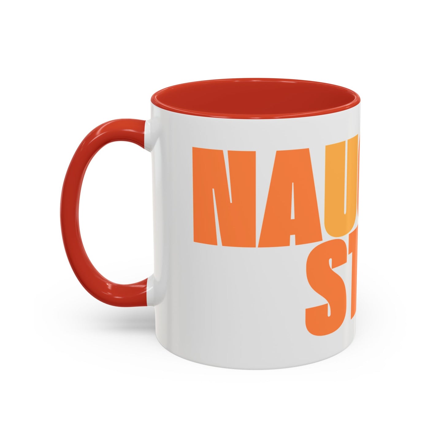 Funny Naughty Step Coffee Mug - Burnt Orange